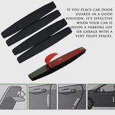 Model 3/Y/S/X/Cybertruck Car Door Corner Protective Cover Scratch-Resistant Anti-Collision Strips (4 Pcs)